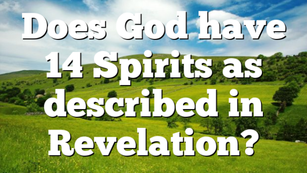 Does God have 14 Spirits as described in Revelation?