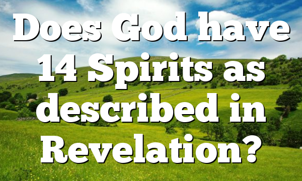 Does God have 14 Spirits as described in Revelation?
