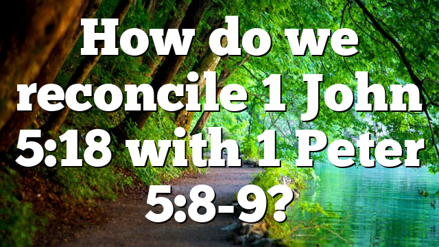 How do we reconcile 1 John 5:18 with 1 Peter 5:8-9?