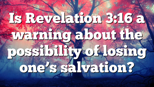 Is Revelation 3:16 a warning about the possibility of losing one’s salvation?
