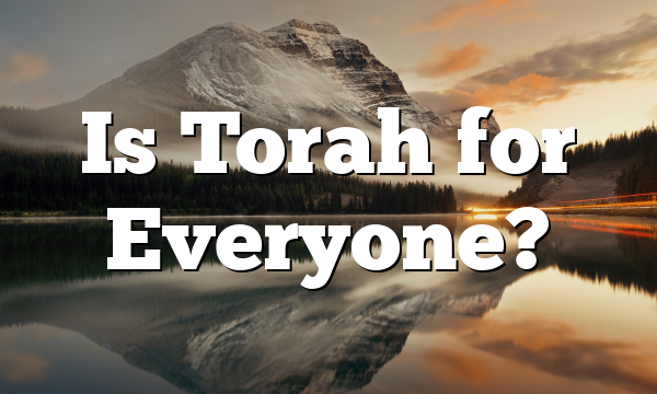 Is Torah for Everyone?