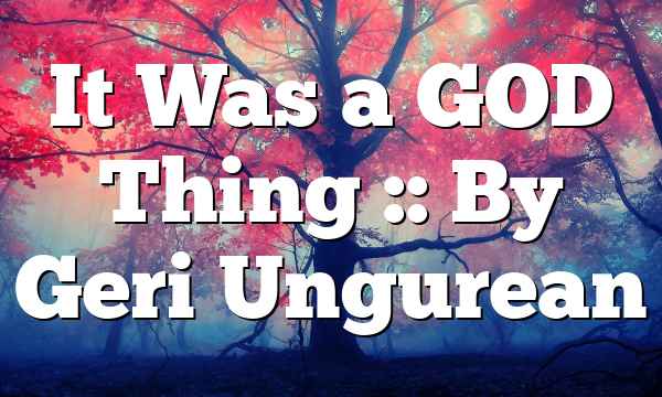 It Was a GOD Thing :: By Geri Ungurean