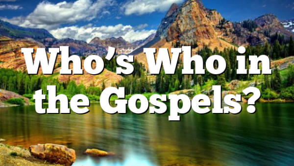 Who’s Who in the Gospels?