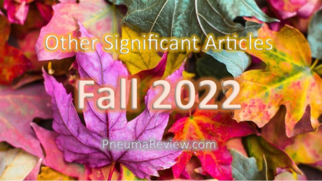 Fall 2022: Other Significant Articles