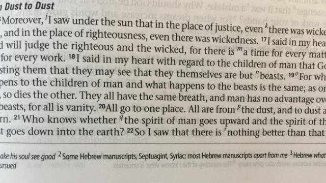 In Ecclessiastes 6:12 why is Solomon unsure about where man goes after death?