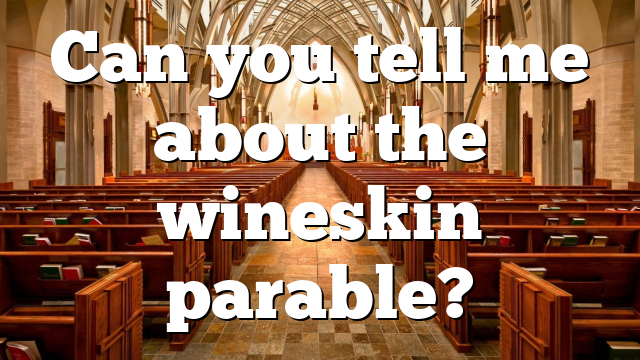 Can you tell me about the wineskin parable?
