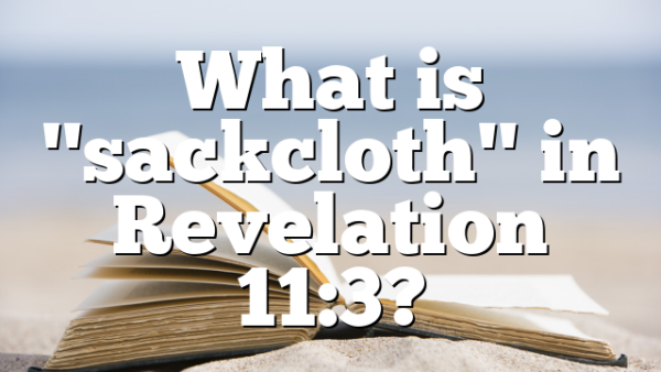 What is "sackcloth" in Revelation 11:3?