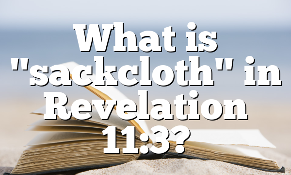 What is "sackcloth" in Revelation 11:3?