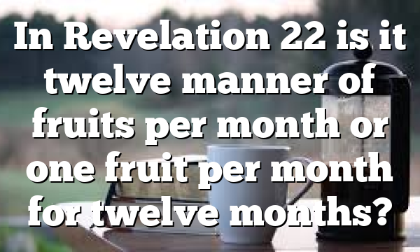 In Revelation 22 is it twelve manner of fruits per month or one fruit per month for twelve months?