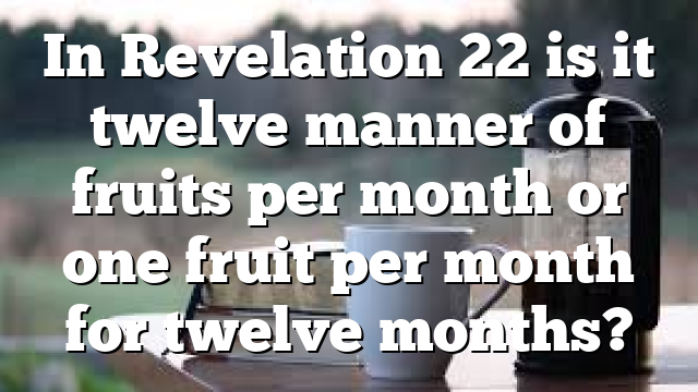 In Revelation 22 is it twelve manner of fruits per month or one fruit per month for twelve months?