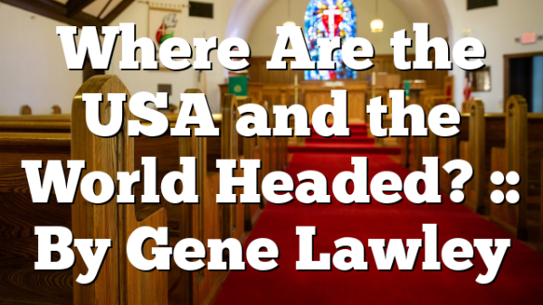 Where Are the USA and the World Headed? :: By Gene Lawley