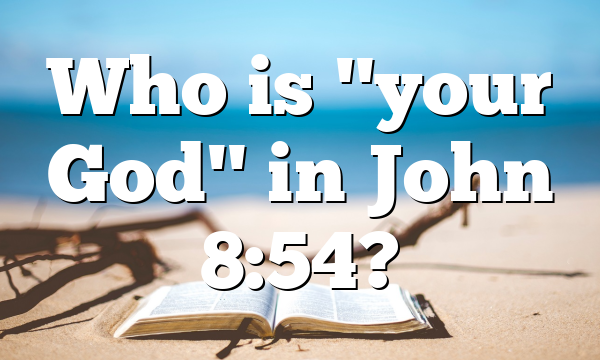 Who is "your God" in John 8:54?