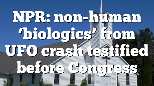 NPR: non-human ‘biologics’ from UFO crash testified before Congress